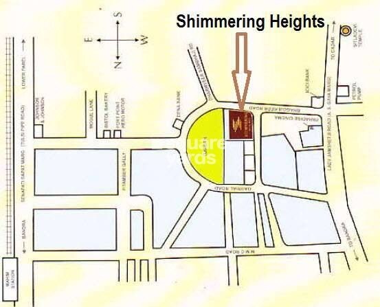Shimmering Heights Mahim Location Image