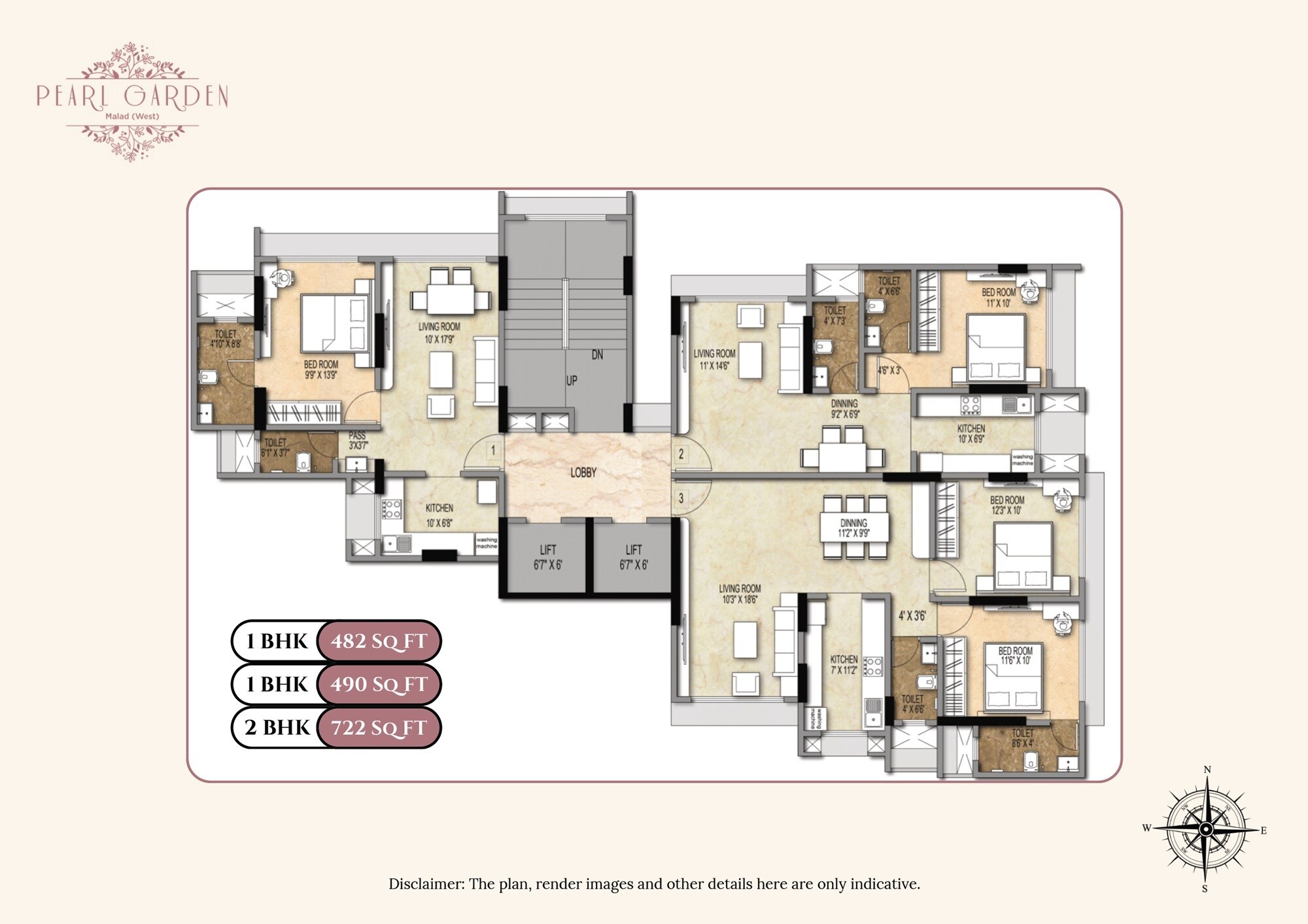 Shiv Pearl Gardens Floor Plans