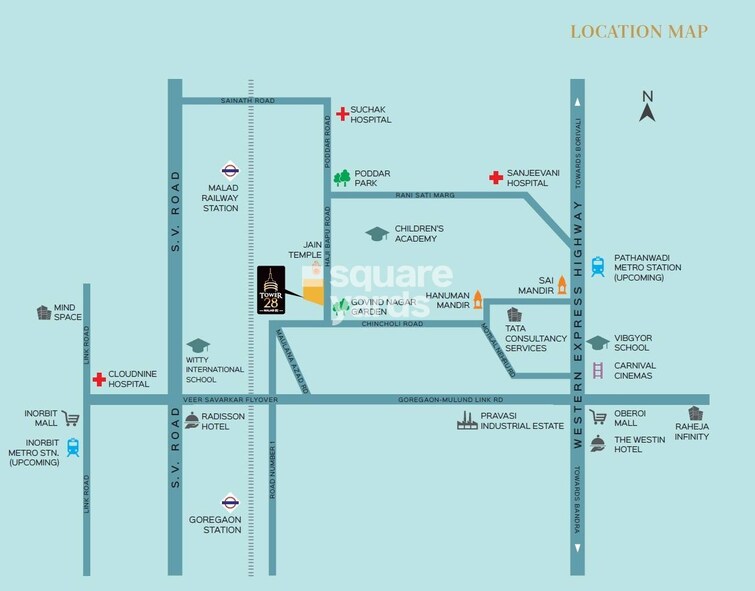 Shiv Shakti Tower 28 Location Image