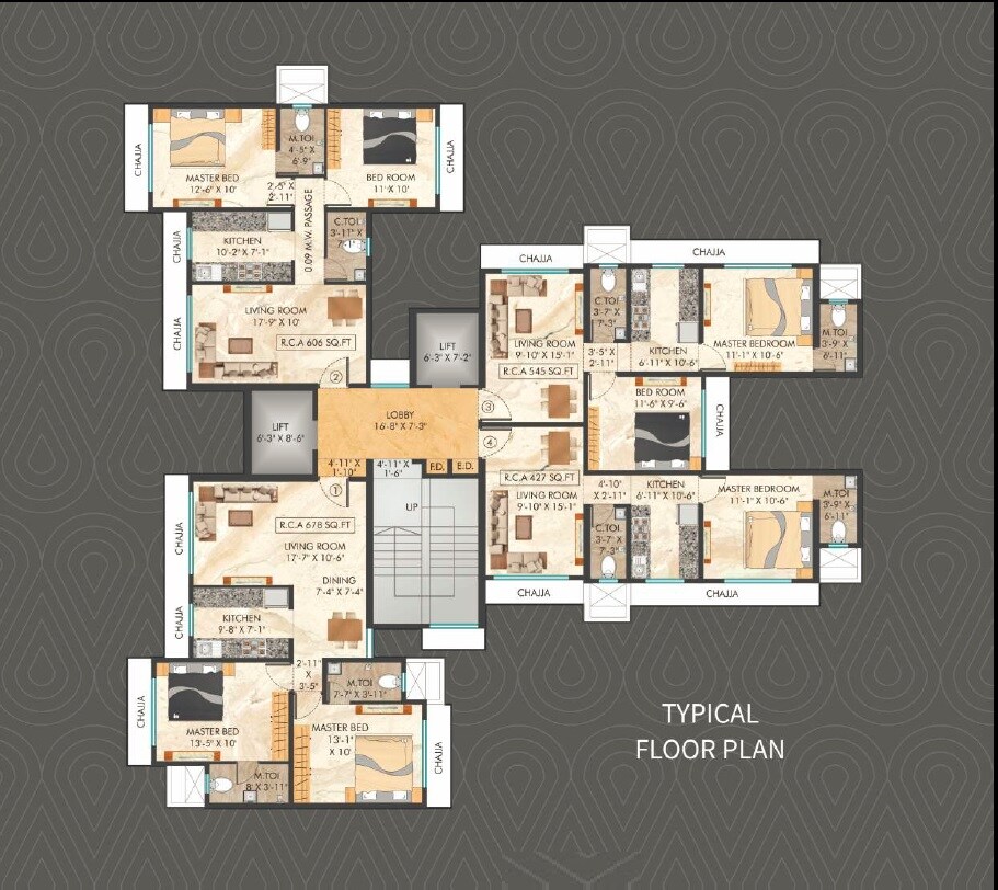 Shiv Tapasya Apartment Floor Plans