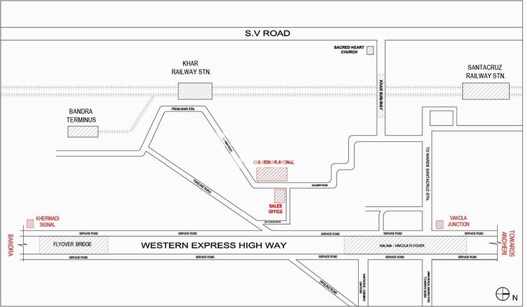 Shivalik Bandra North Gulmohar Avenue Location Image