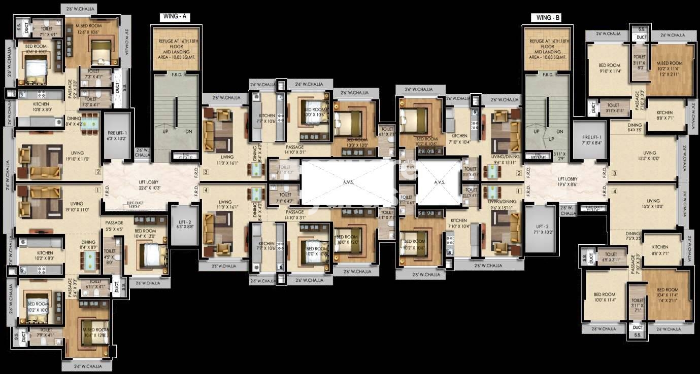 Shivoham Avyukta Neelkamal Floor Plans