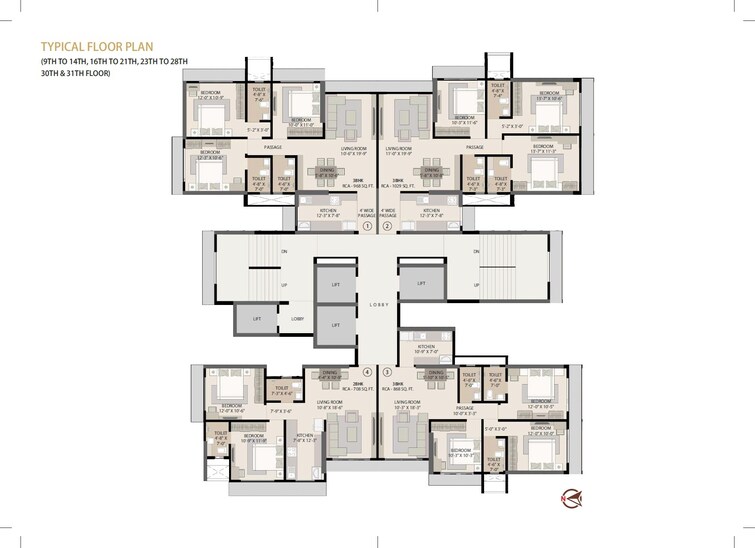 Shraddha Elite Floor Plans
