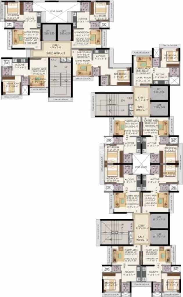 Shraddha Nipun Galaxy Floor Plans