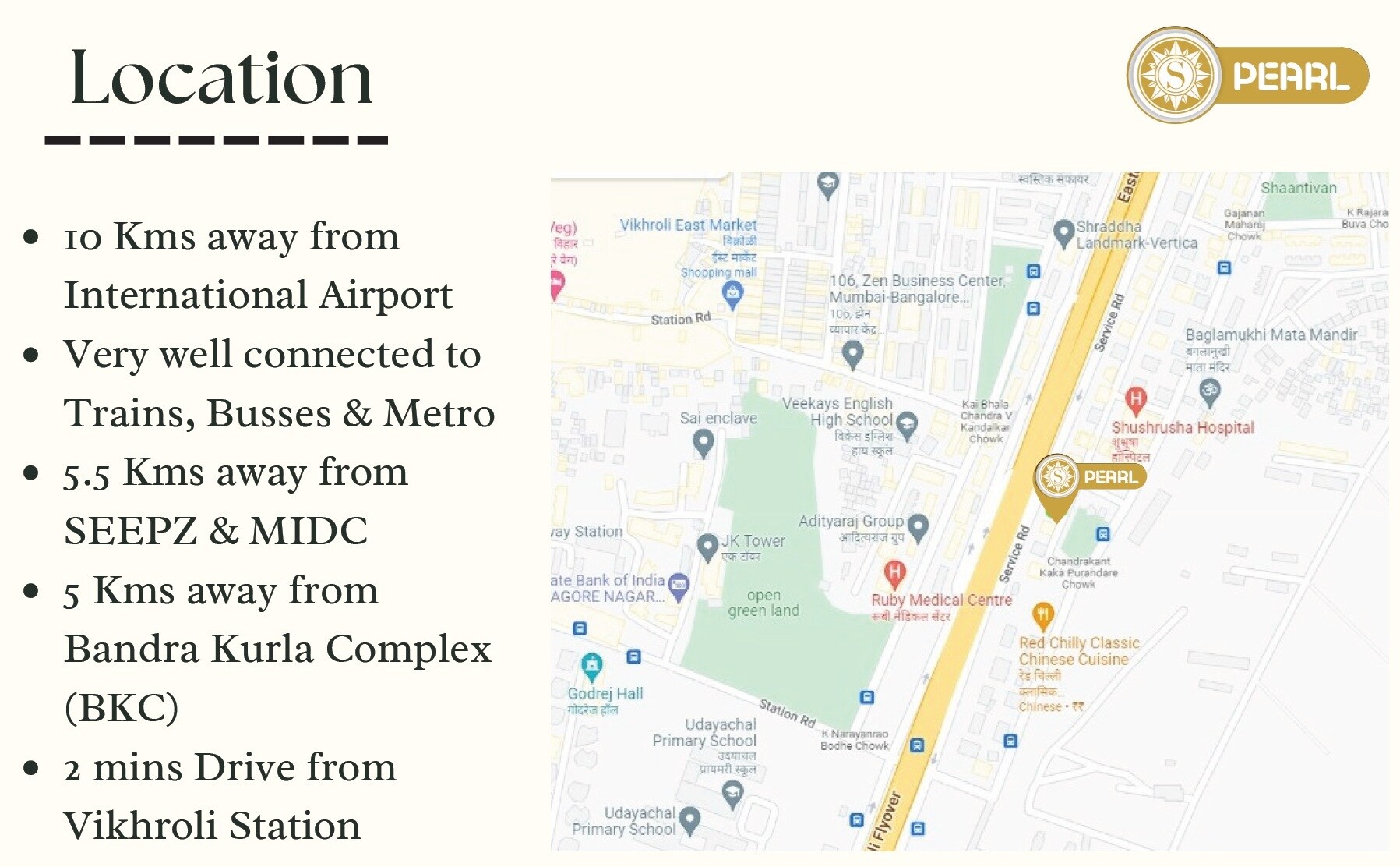 Shraddha Pearl Location Image