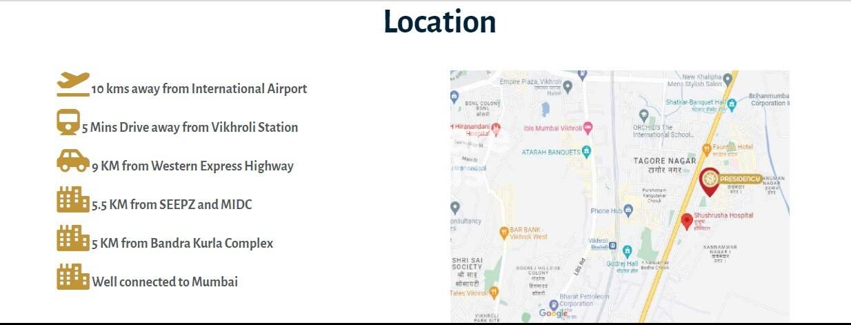 Shraddha Presidency Location Image