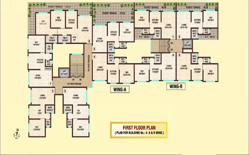 Shree Balaji Residency Boisar Floor Plans