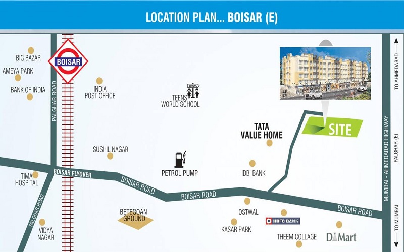 Shree Balaji Residency Boisar Location Image