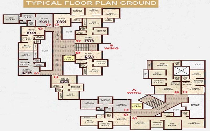 Shree Imperial Residency Floor Plans