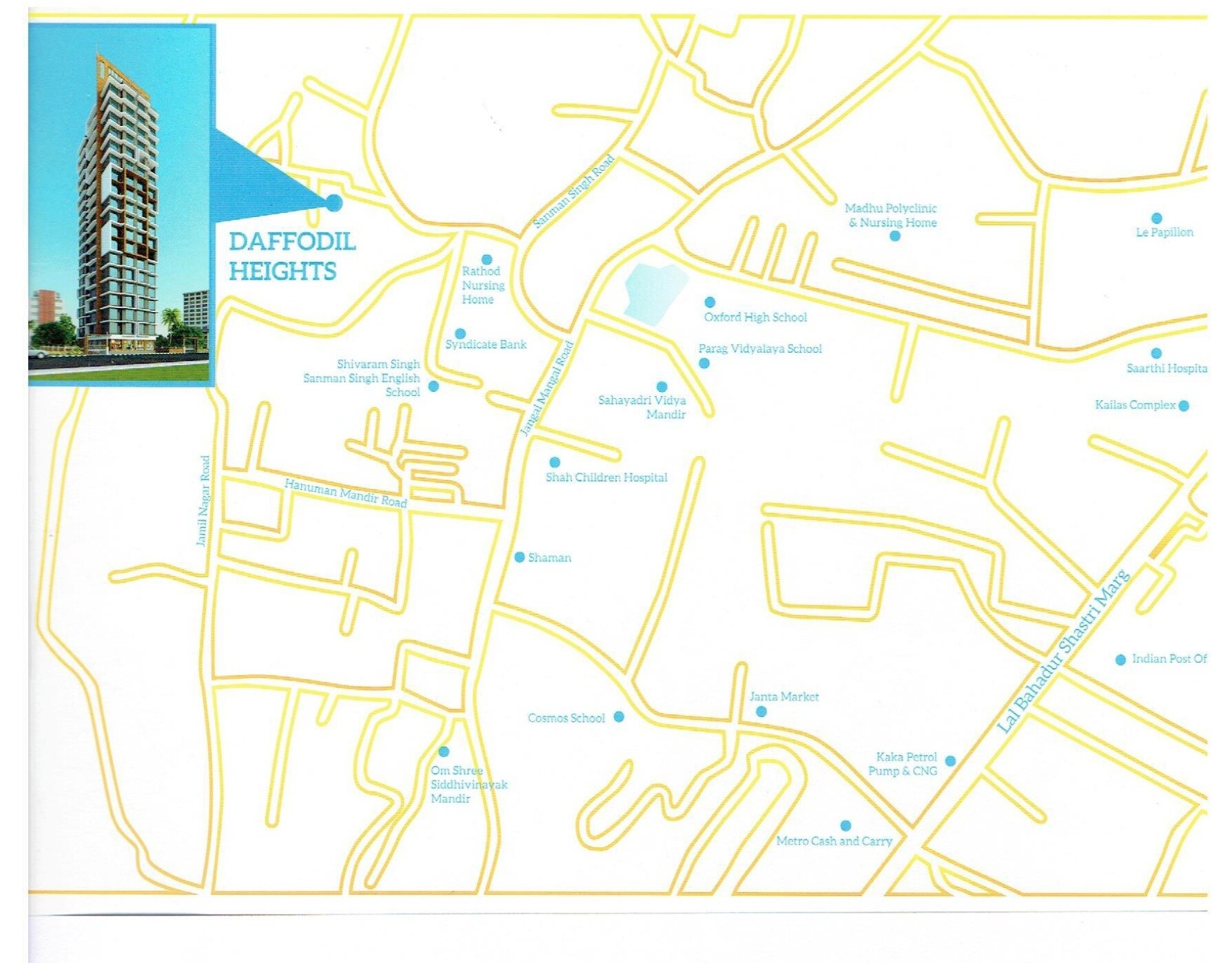 Shree Krishna Daffodil Heights Location Image