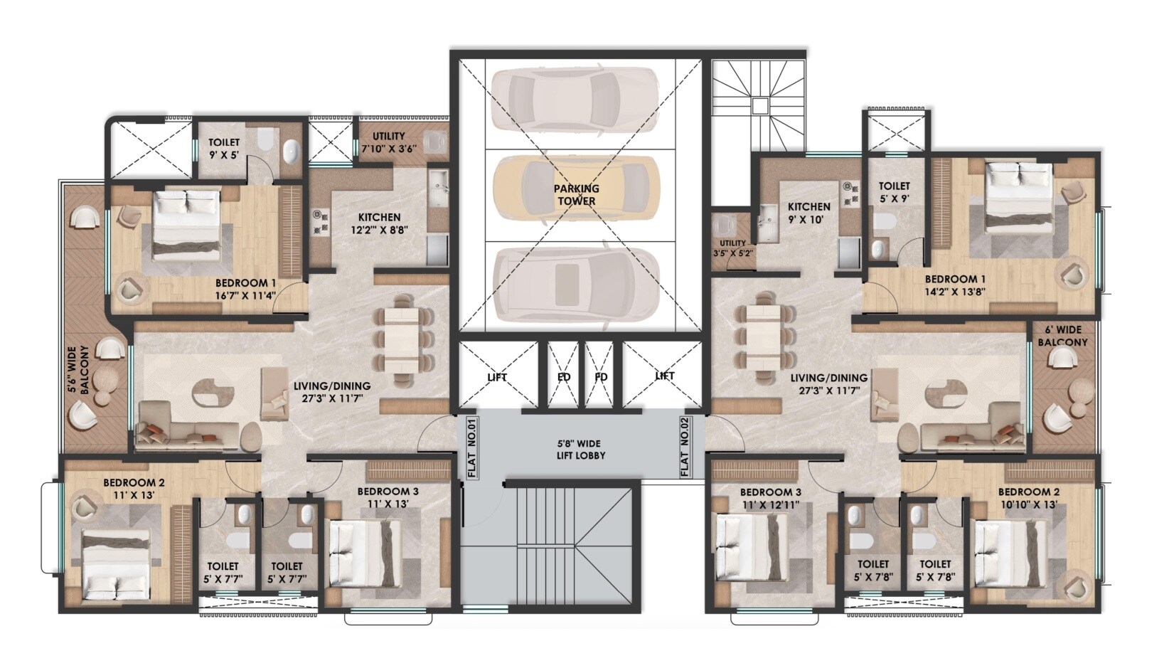 Shree Krishna Om Niwas Floor Plans