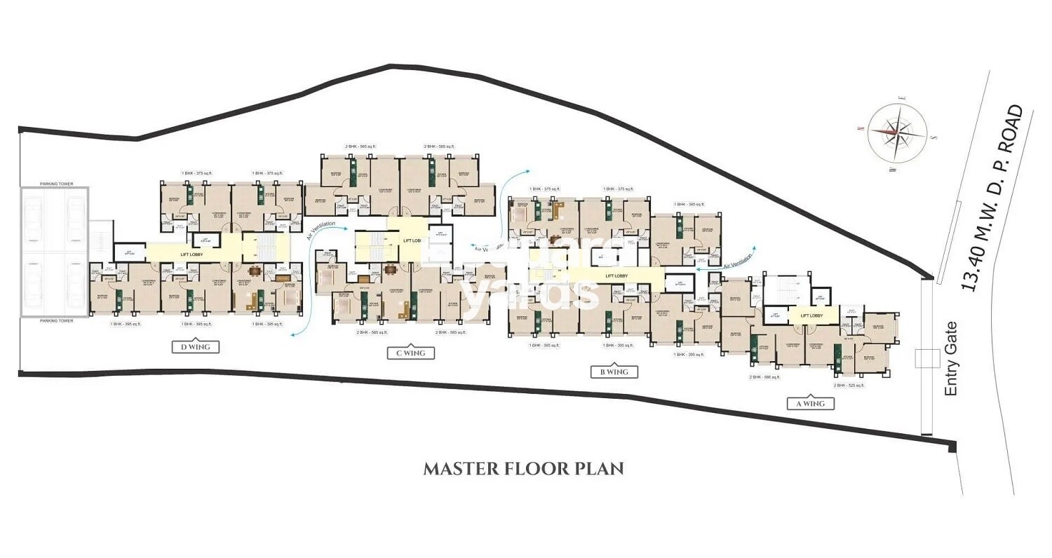Shree Krushna Tower Floor Plans