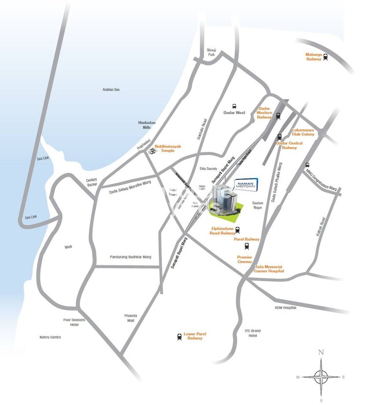 Shree Naman Midtown Location Image