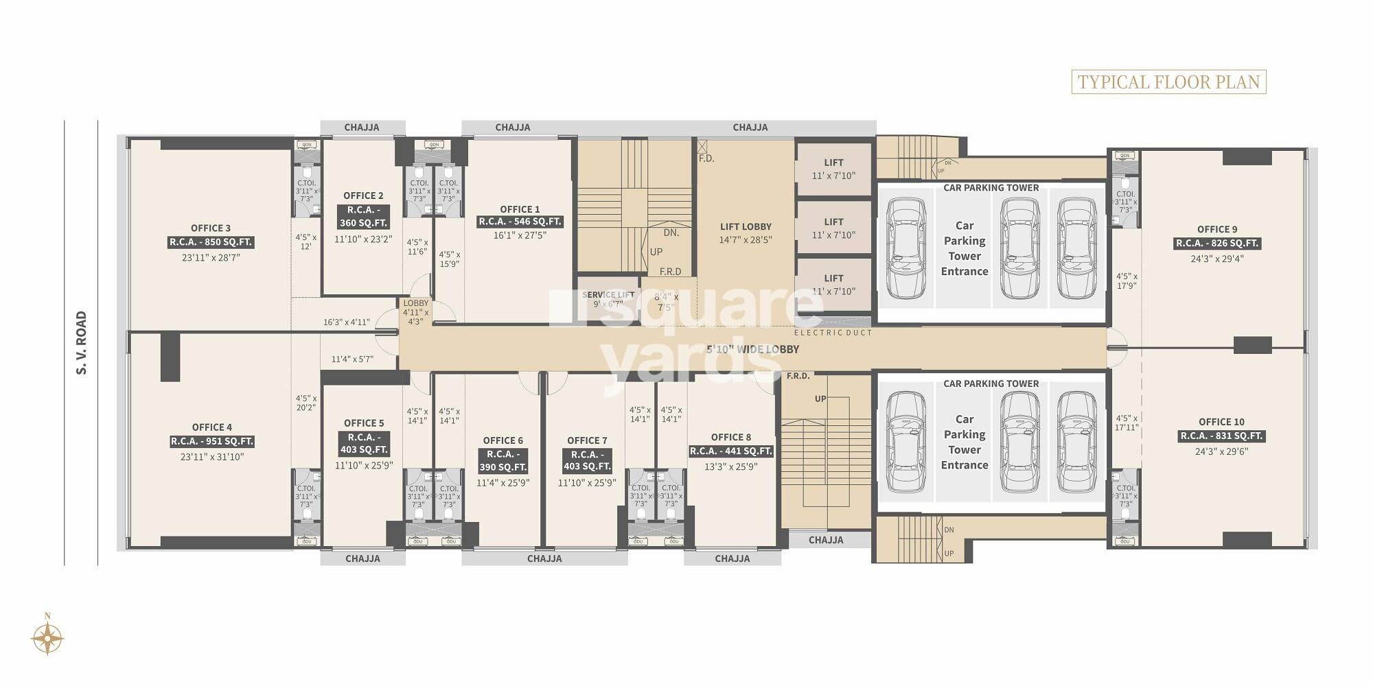 Shree Orchid Tower Floor Plans