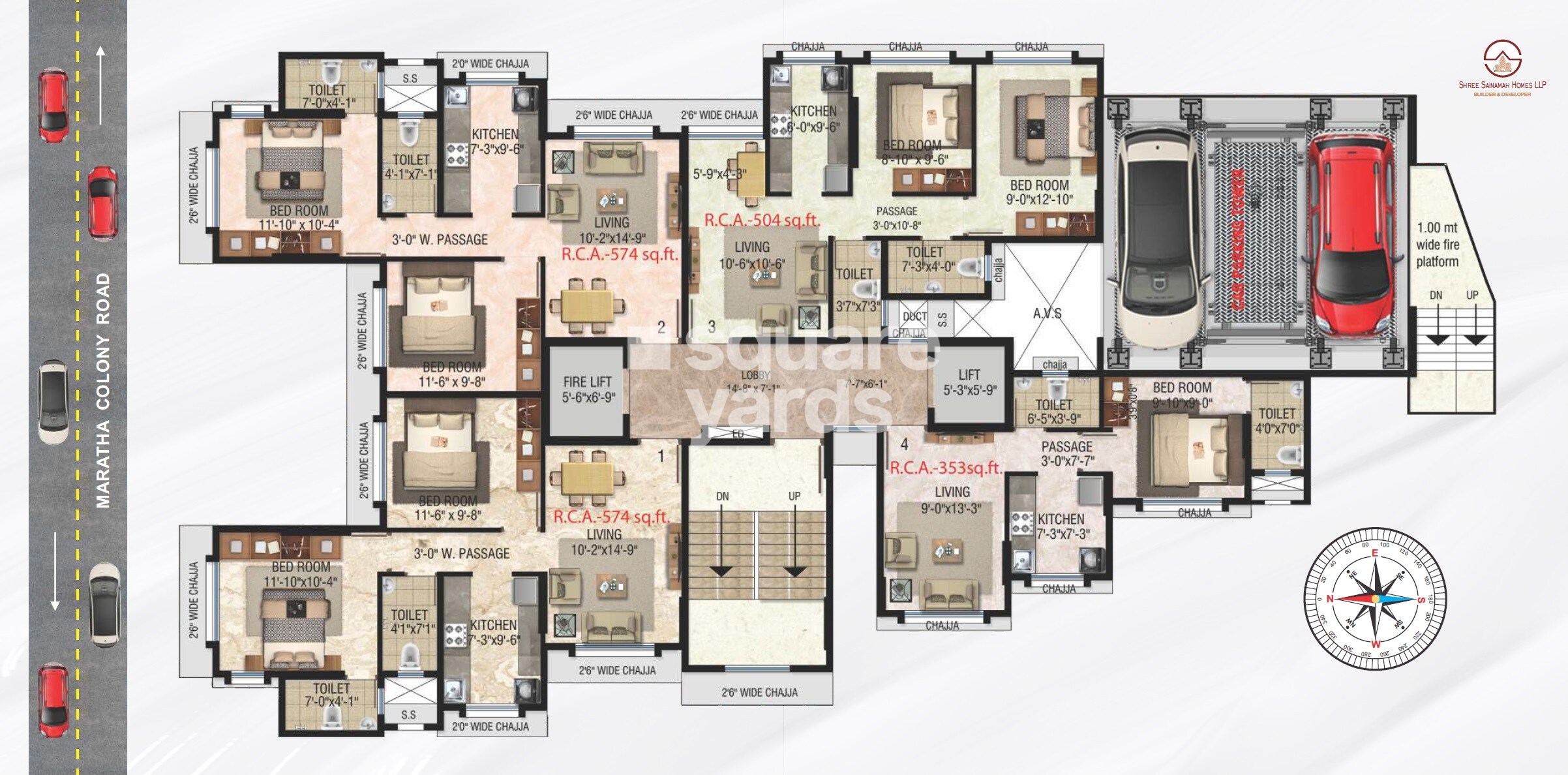 Shree Sainamah Jyotsna Heritage Floor Plans