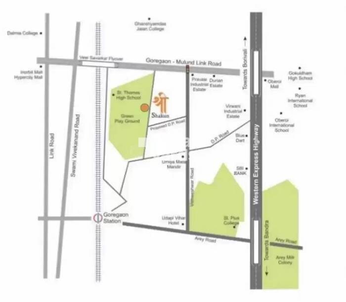 Shree Shakun Heights Location Image