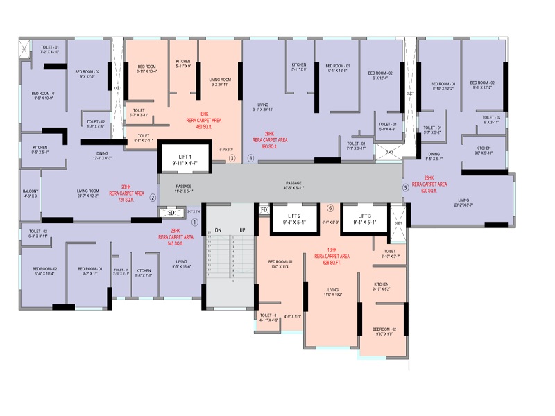 Shreedham Ashirwad CHS Floor Plans