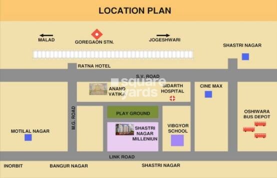 Shreedham Millenium Shastri Nagar Location Image