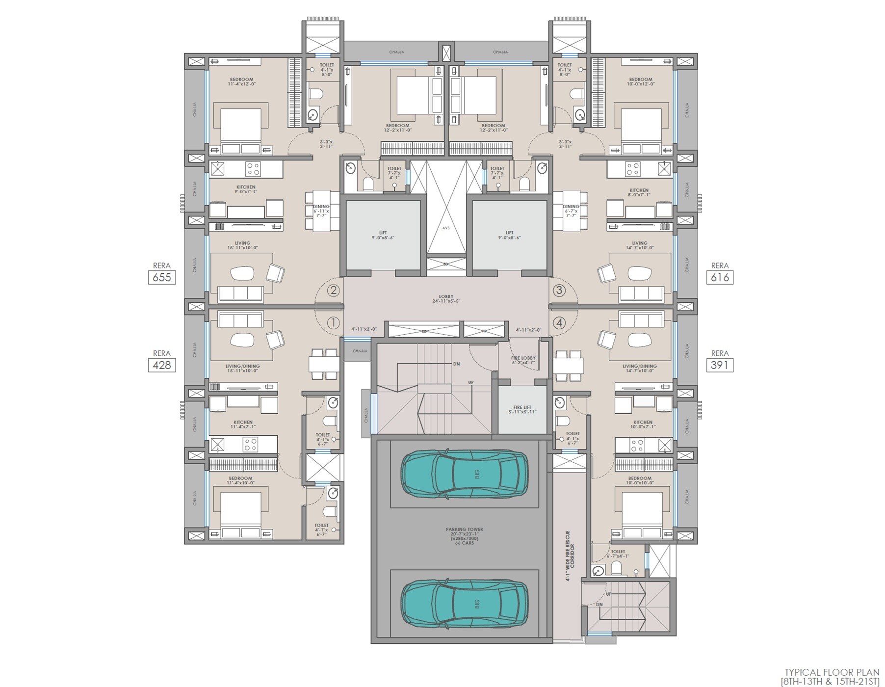 Shreejee Skymont Siddhi Floor Plans