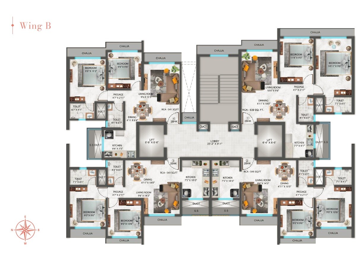 Shreeji Eternity Floor Plans