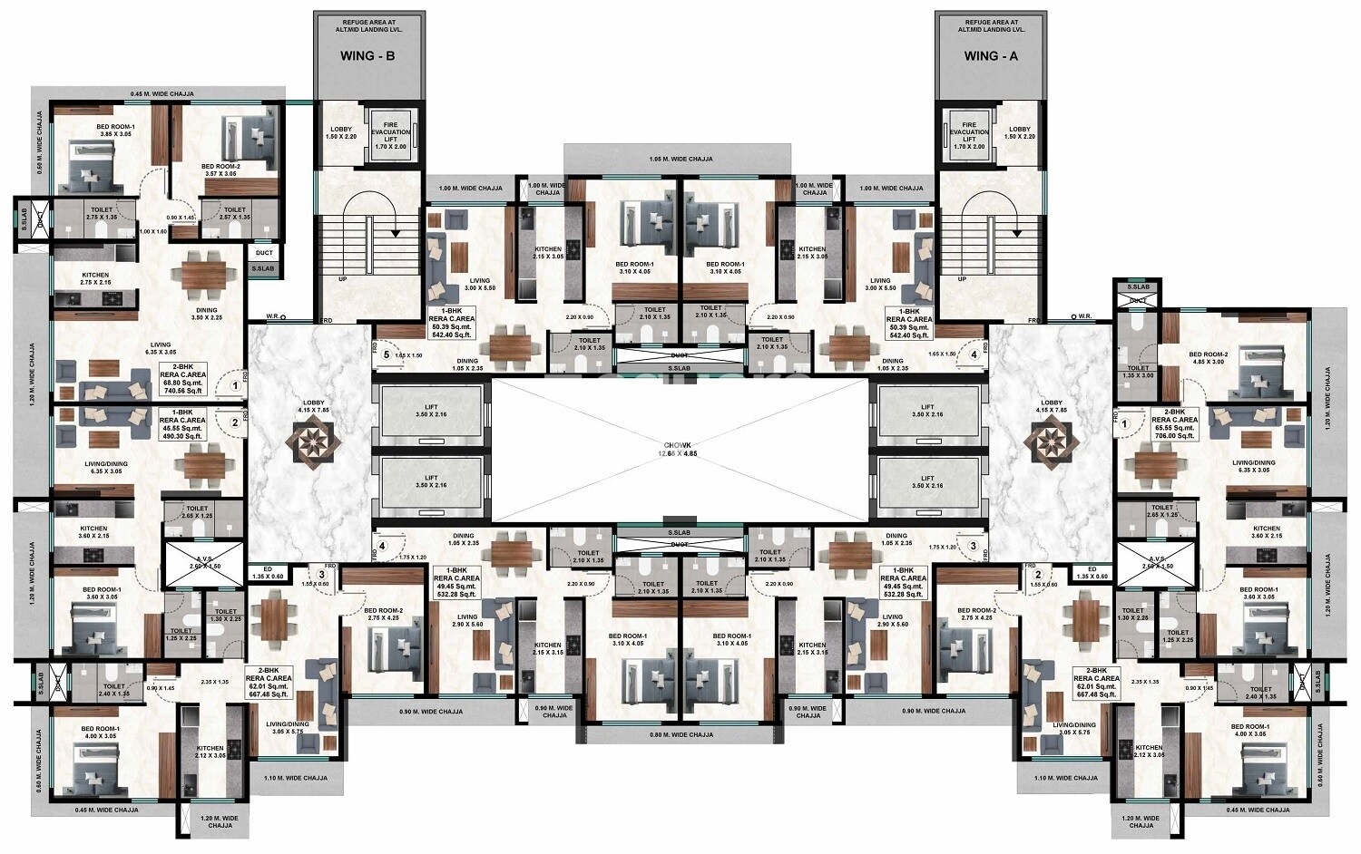 Shreeji Green Origin Floor Plans