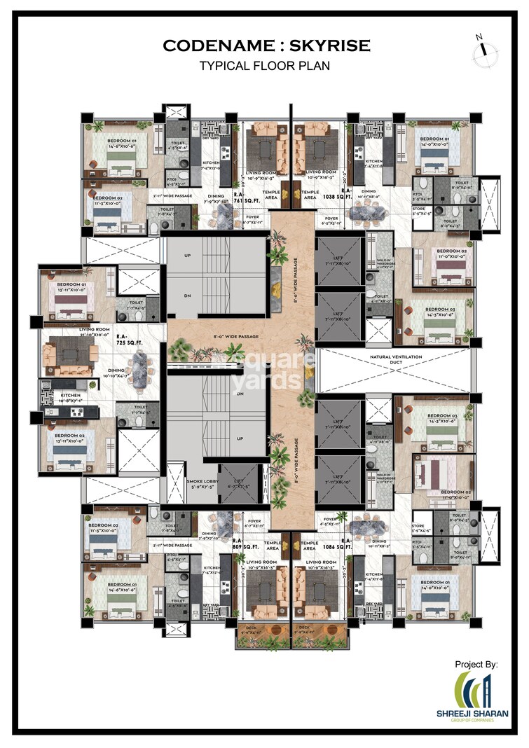 Shreeji Sky Rise Floor Plans