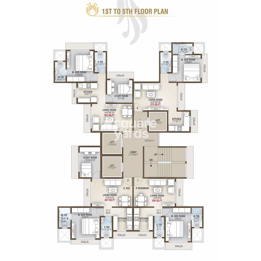 Shreeyog CHS Floor Plans