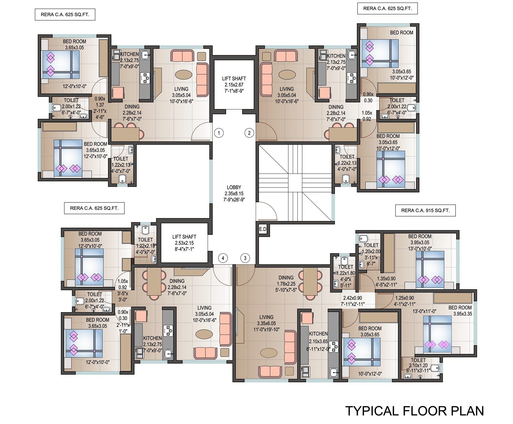 Shri Mahavir Krupa CHS Floor Plans