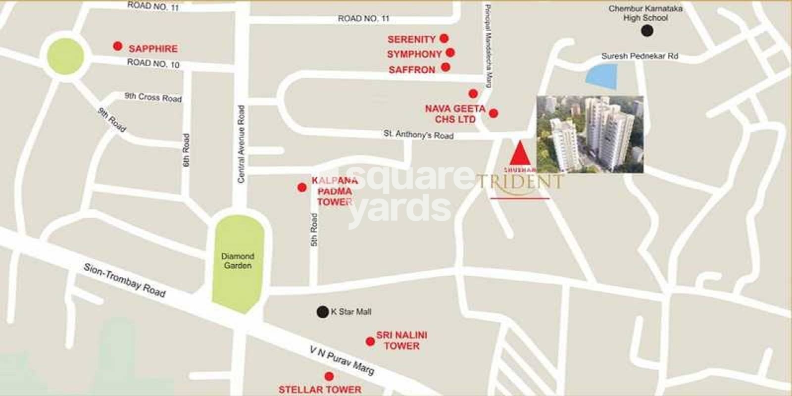 Shubham Trident Location Image