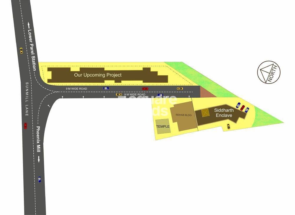 Siddharth-Enclave-Mumbai_a model of a train on the side of a road