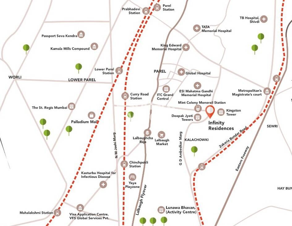 Infinity Residences Location Image