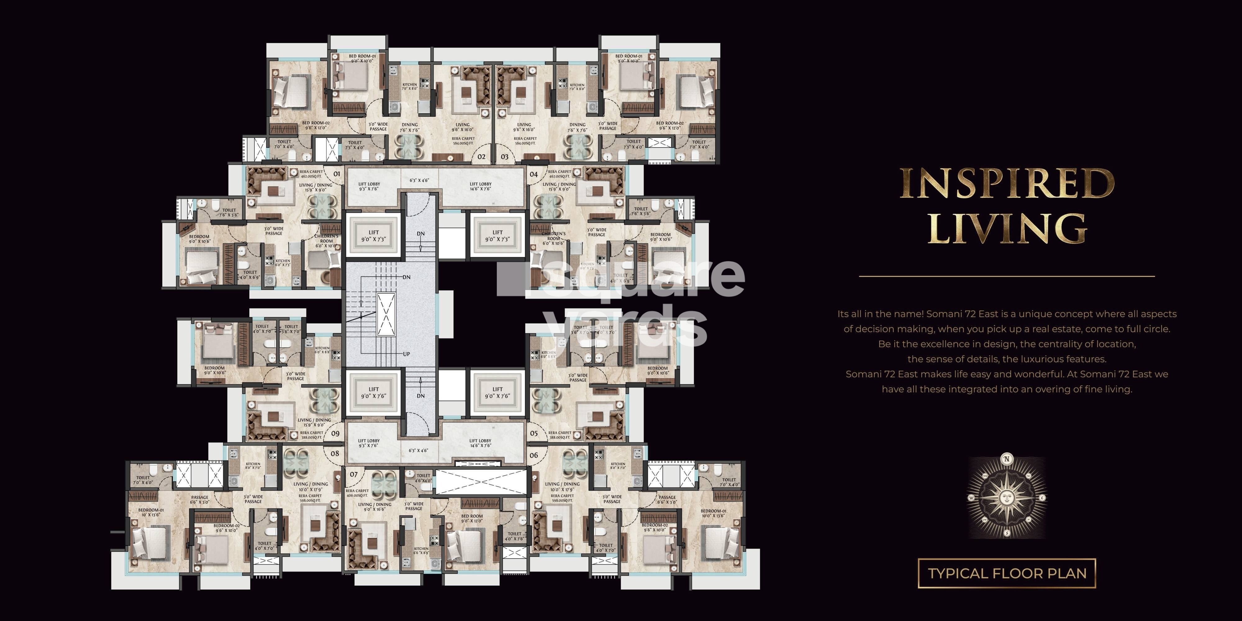 Somani 72 East Floor Plans
