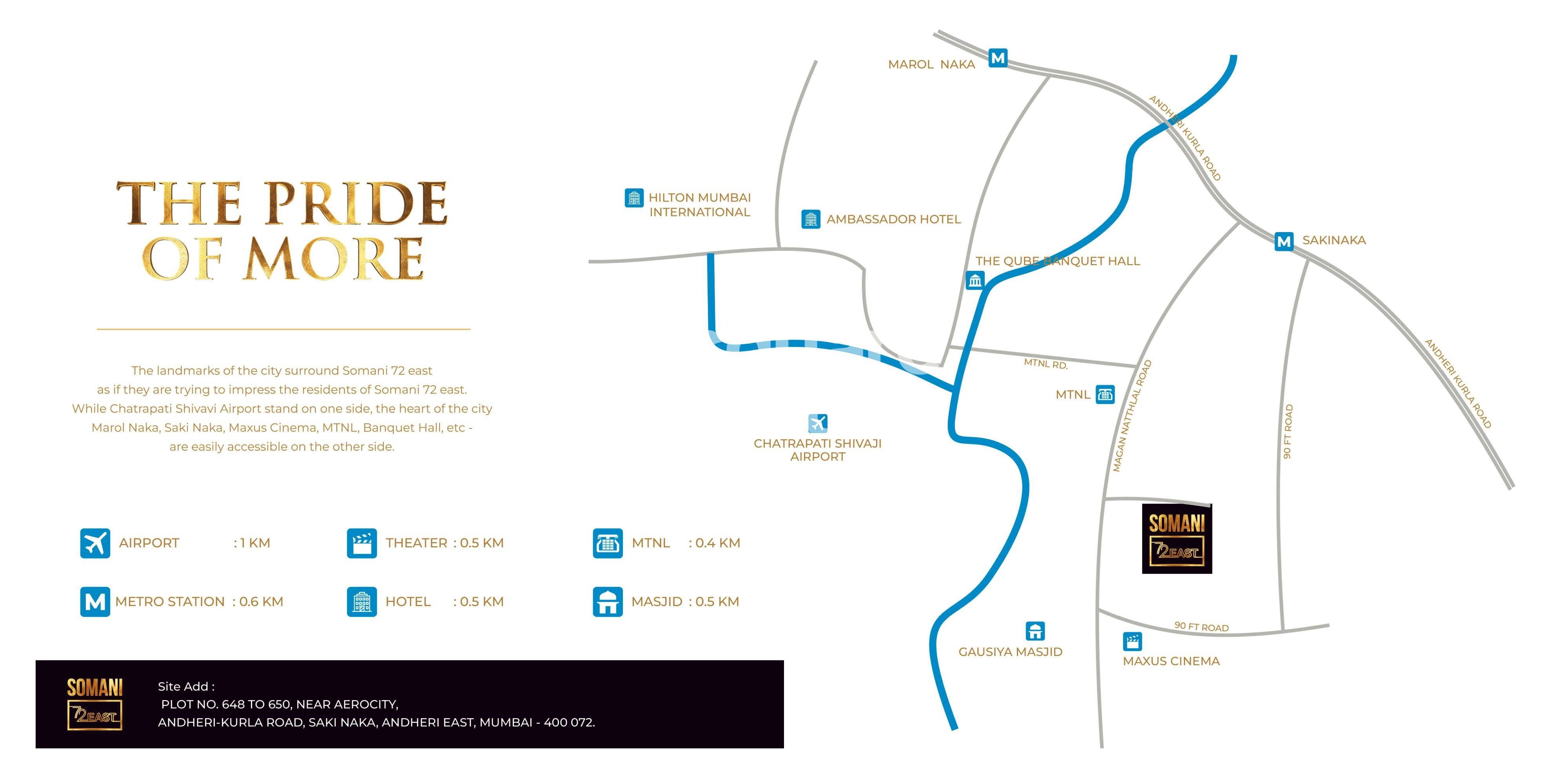 Somani 72 East Location Image