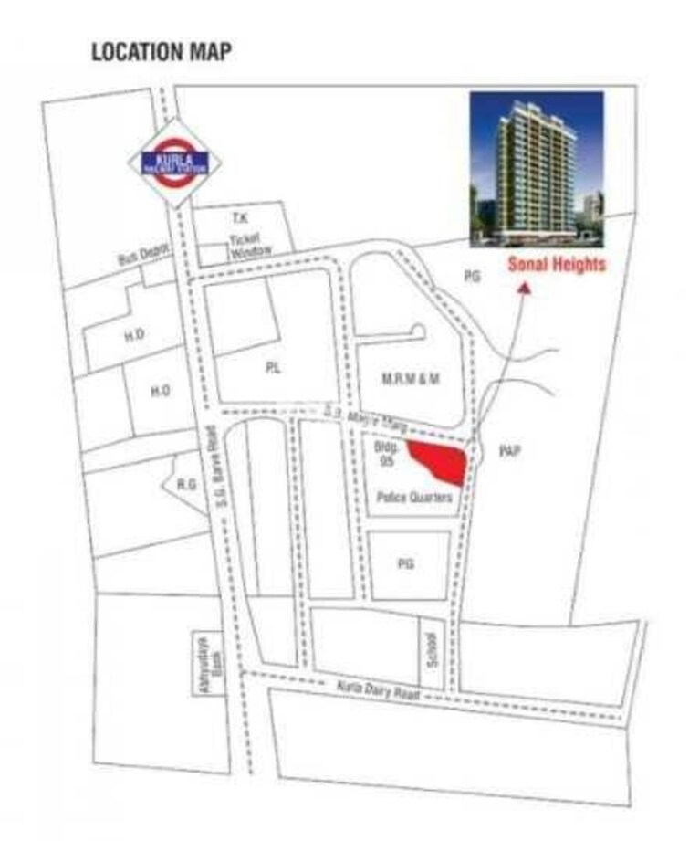 Sonal Heights Mumbai Location Image