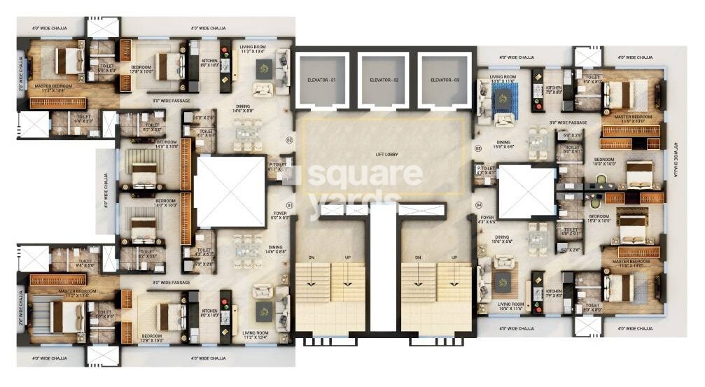 Spenta Medius Floor Plans