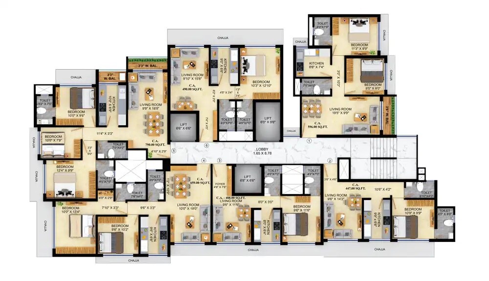 Sri Arthaya Floor Plans