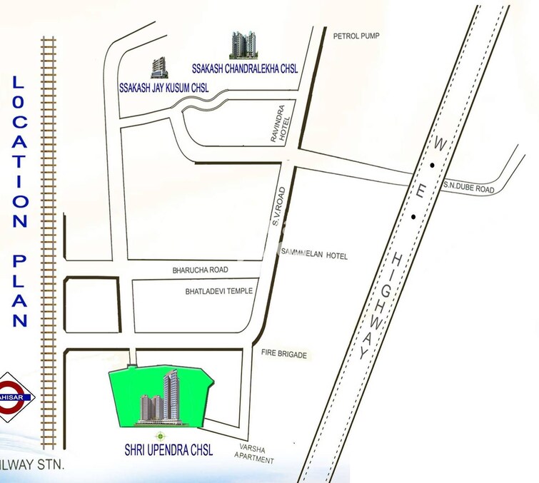 Ssakash Shri Upendra Nagar CHSL Location Image