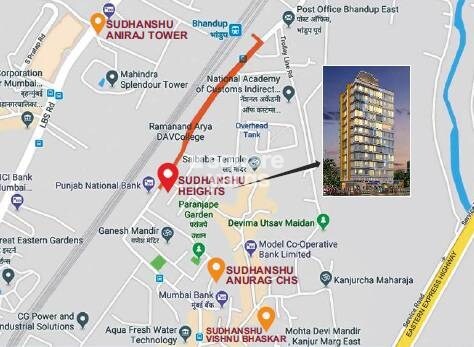 Sudhanshu Heights Location Image