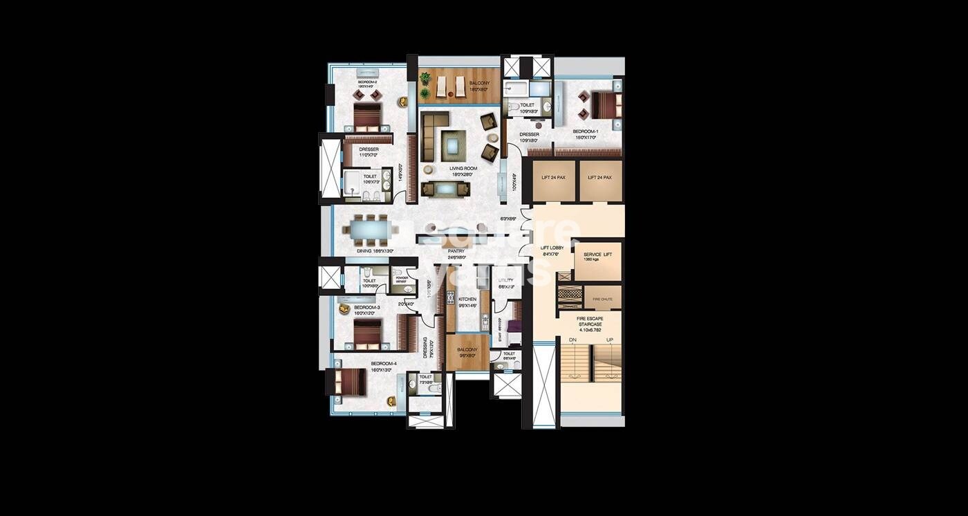 Sumer Trinity Vertical Floor Plans