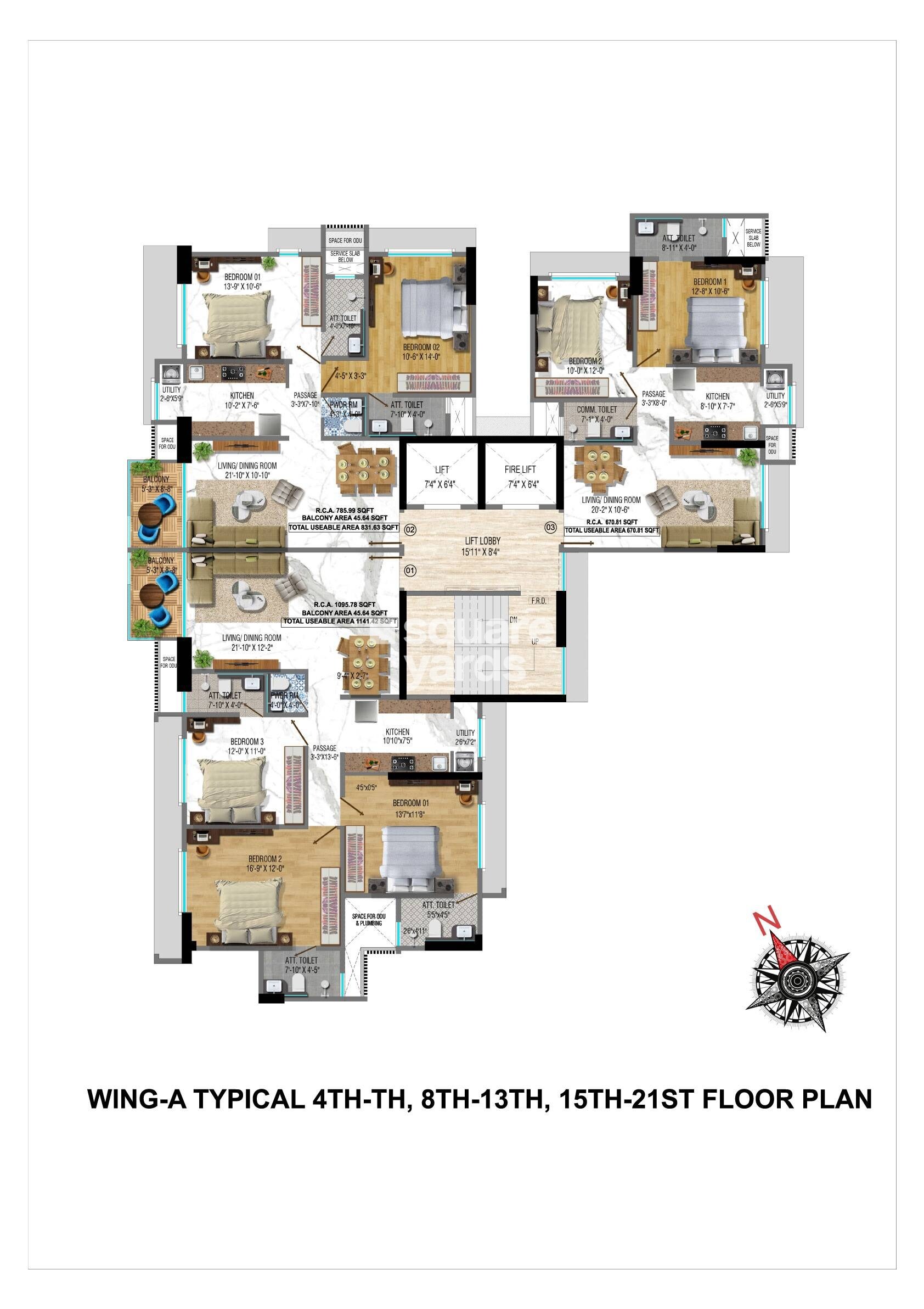 Sumit Atulyam Floor Plans 2