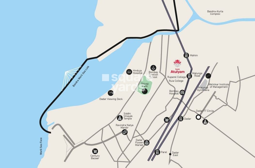 Sumit Atulyam Location Image