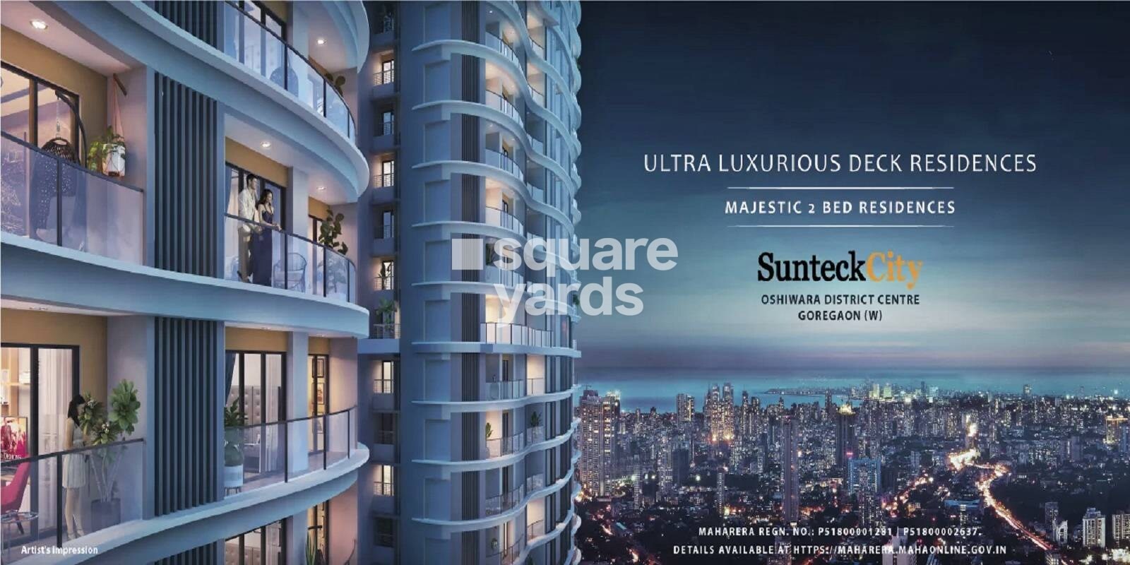 Sunteck Avenue 2 Tower View