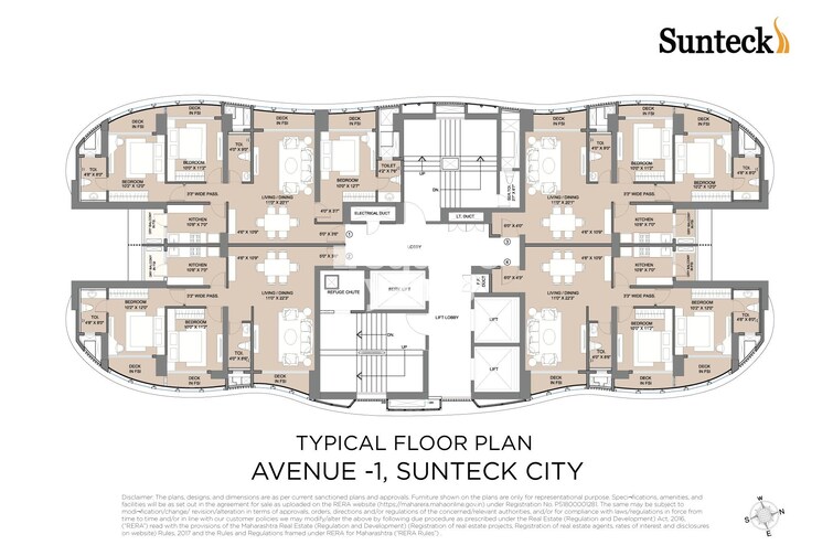 Sunteck City Avenue 1 Floor Plans 1