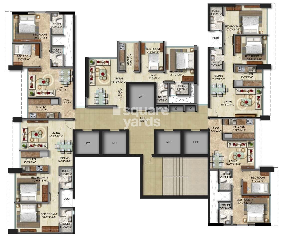 Sunteck City Avenue 2 Floor Plans