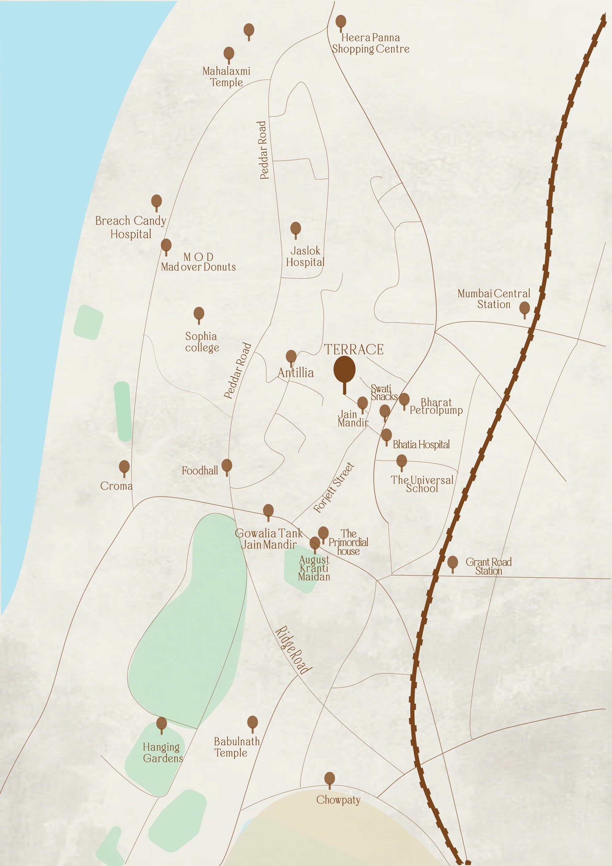 Suparshva Terraces Forjett Hill Location Image