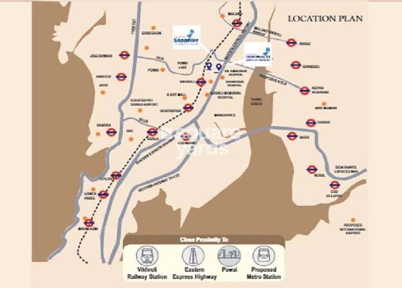 Swastik Emerald Location Image