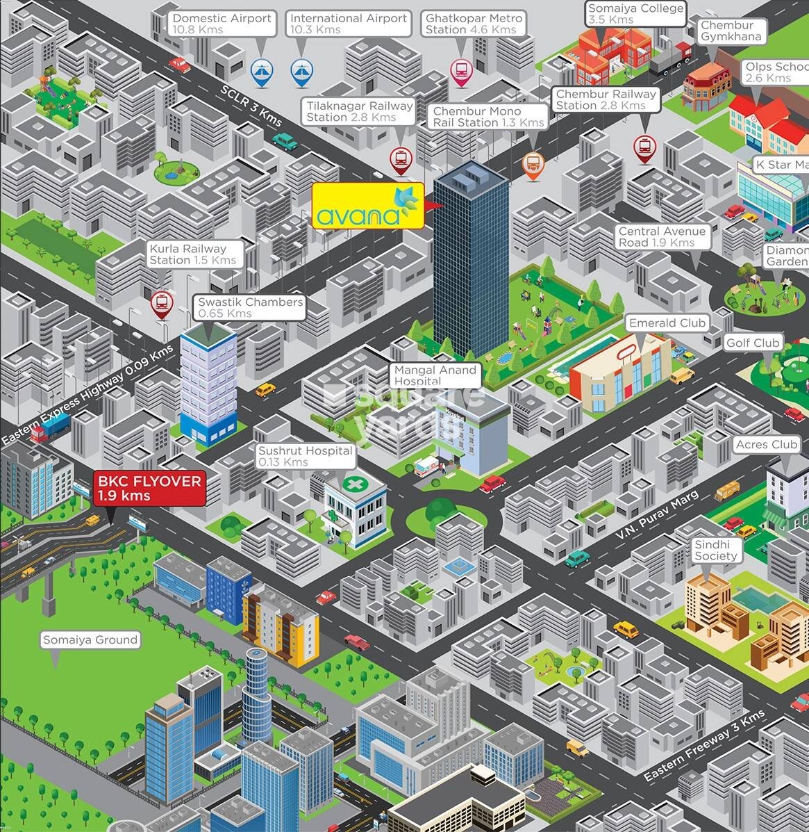 Swastik Park Location Image