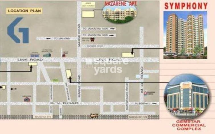 Symphony Towers Kandivali West Location Image