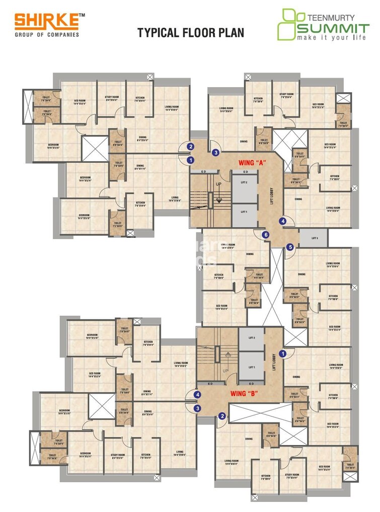 Teenmurty Summit Floor Plans