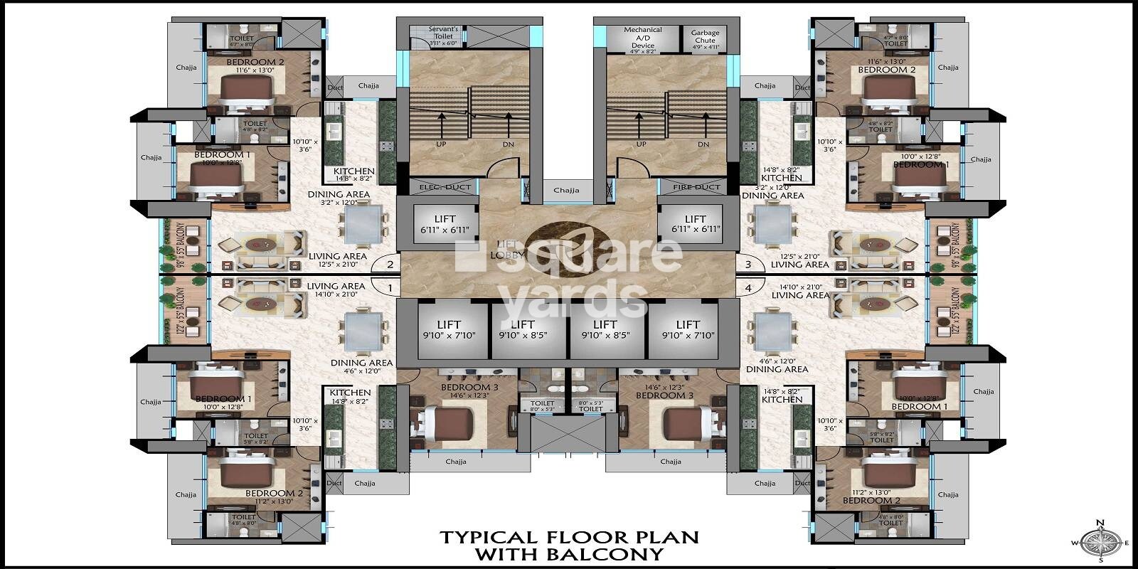 Tejukaya Pride Apartment Interiors